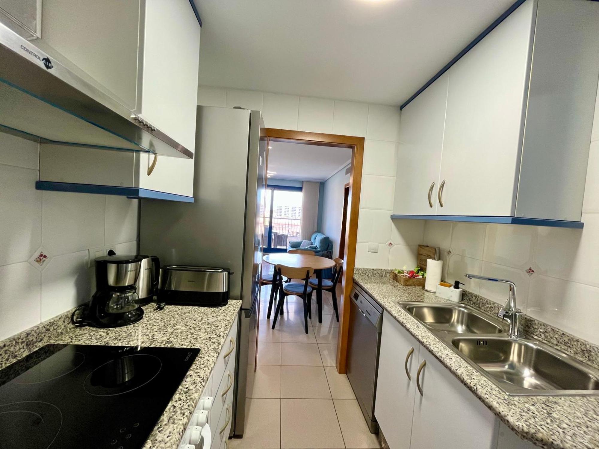 Blue Beach Apartment+Oceanview+Private Parking Валенсия Экстерьер фото